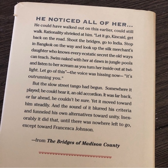 The Bridges of Madison County hardback book (1st print) - Picture 8 of 8